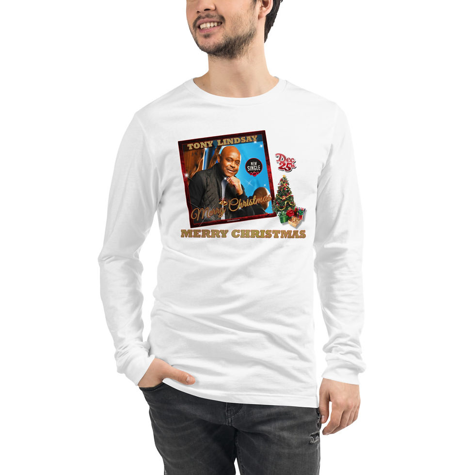 Thumbnail: Men Long Sleeve Tee "Dec 25 Merry Christmas" Single