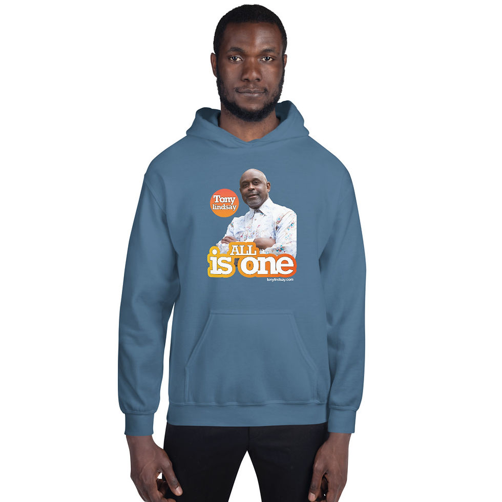 Thumbnail: Men Hoodie  'All Is One' Tony Lindsay