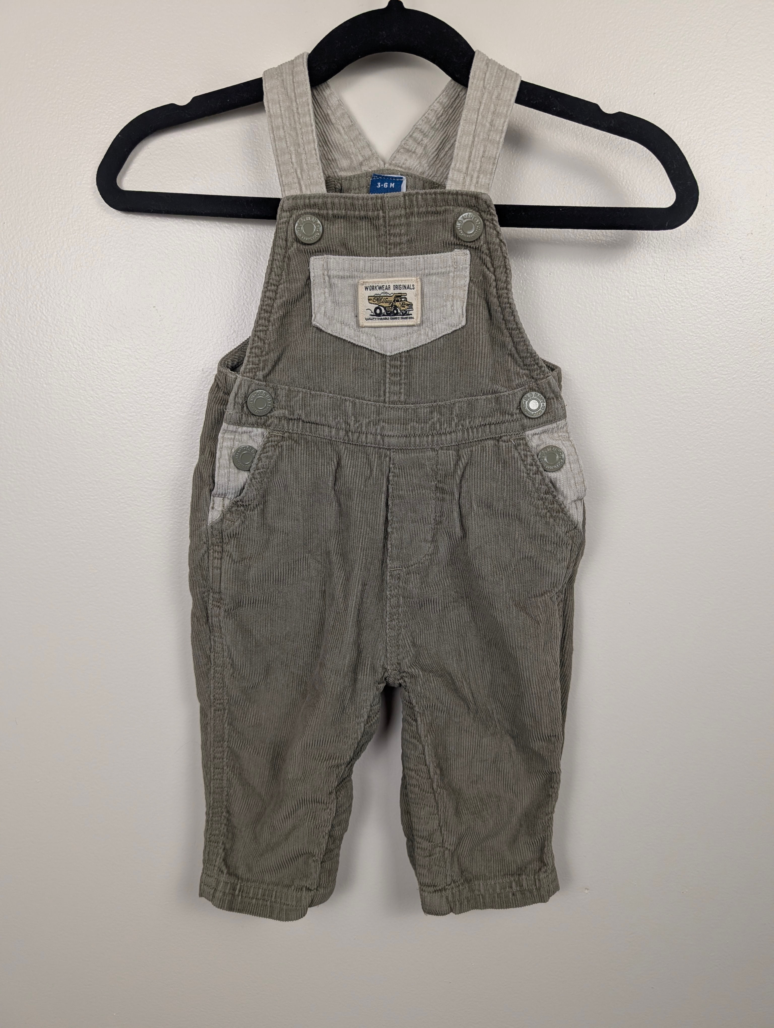 Green Corduroy Overalls | Old Navy 6M
