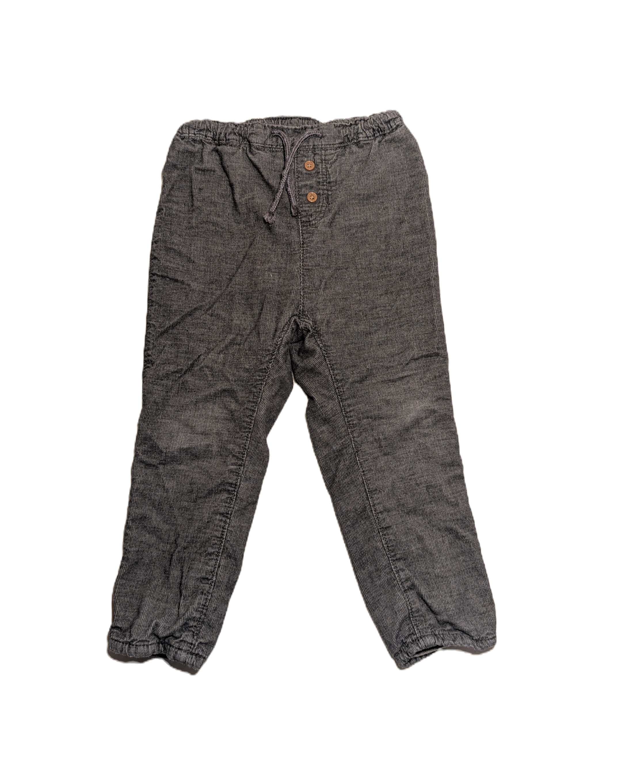 Grey Corduroy Lined Pants | H&M 2T
