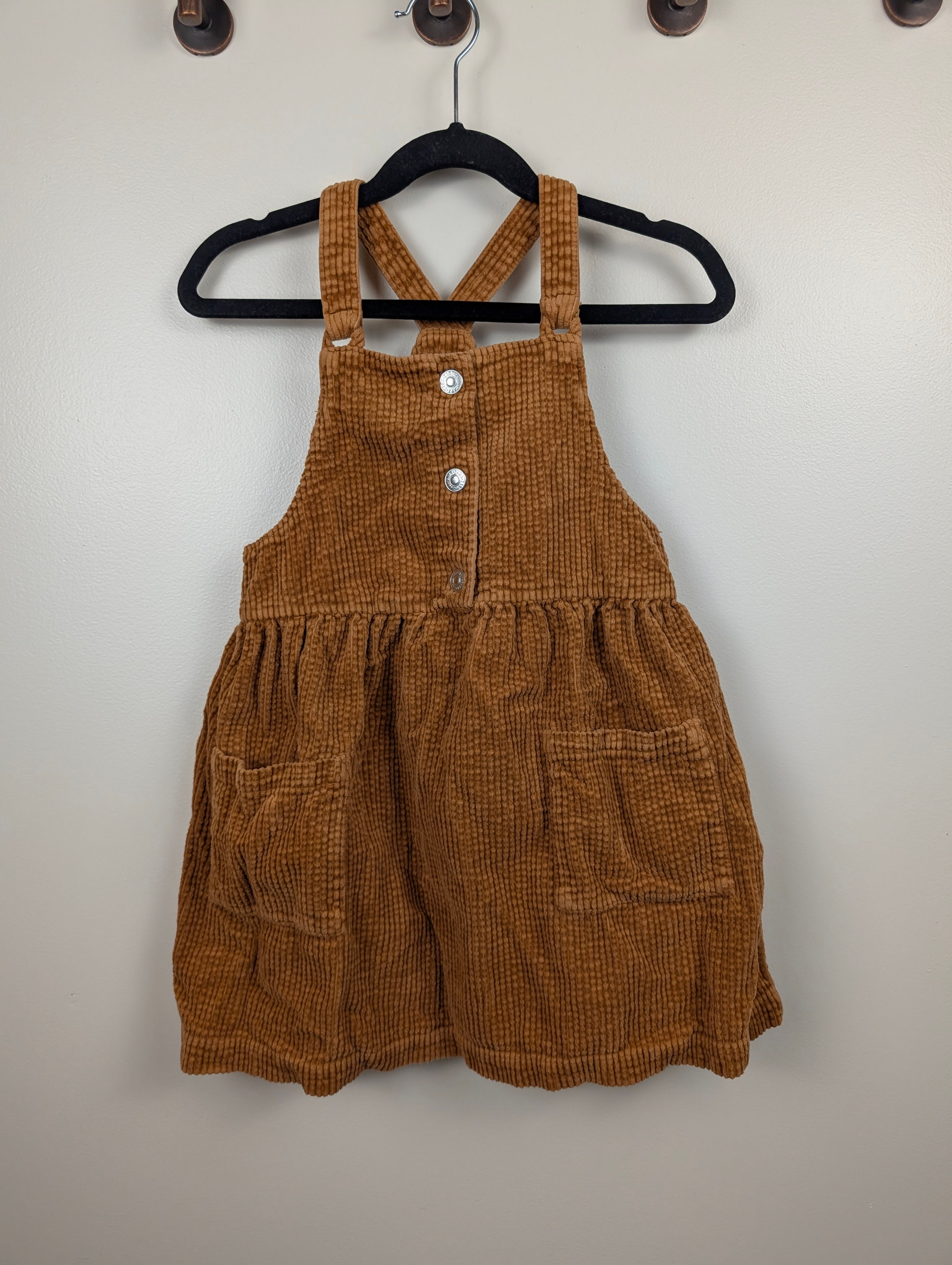 Corduroy Pinafore Dress | Zara 5-6T