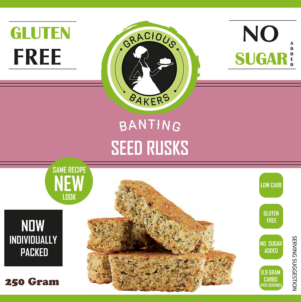 Banting Seed Rusks - Gracious Bakers