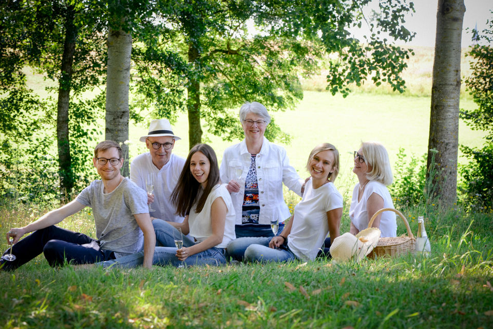 Familienfotografie Aichhalden Wiese Outdoor