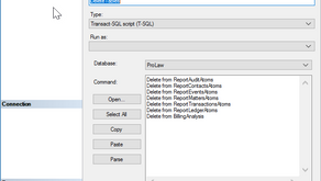 Reports Running Slow?  Clear Report Tables