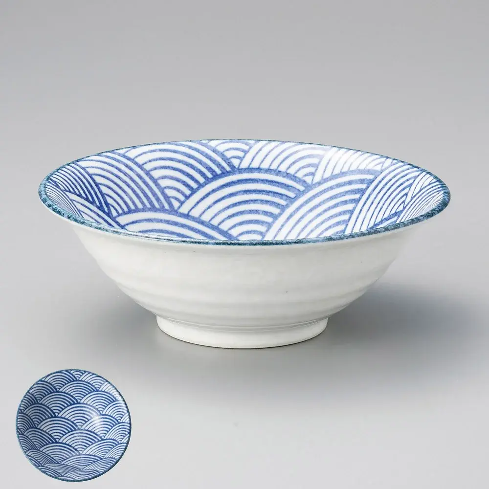 Donburi i Shirayuki Seigaiha-design (utsvingt) 6.3 størrelse
