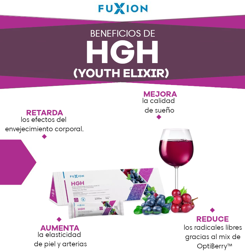YOUTH ELIXIR. Hormona de la juventud con antioxidantes y resveratrol