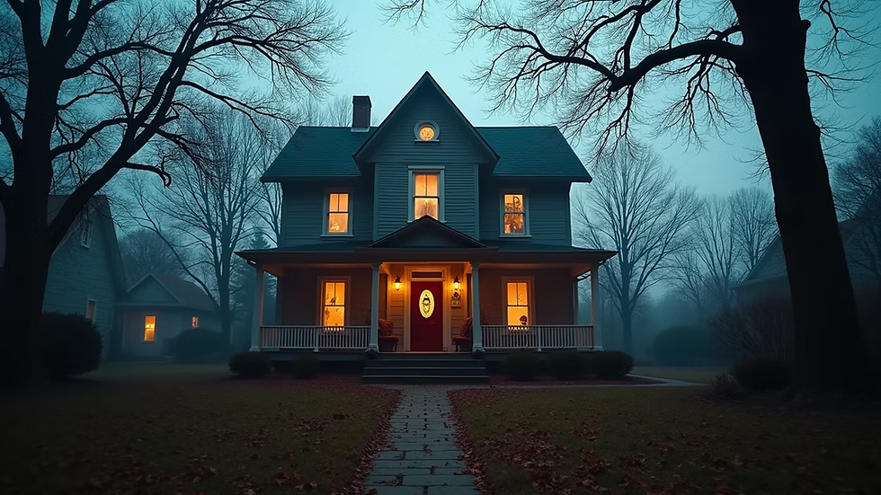 A sweet house in January, a veritable fright zone come October