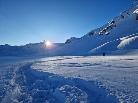 Januar-Premiere am Melchsee, Traumtag am Arnensee