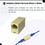 Miniatura: Emenda Prolongdor Extensor Fio Internet Cabo Rede Rj45 Fêmea