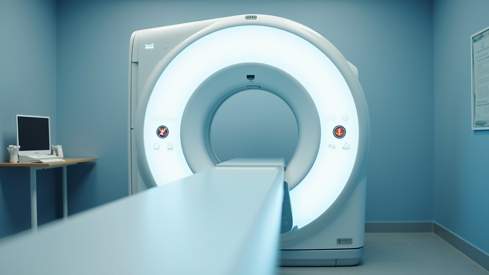 Eye-level view of a modern clinic room with InBody scan machine