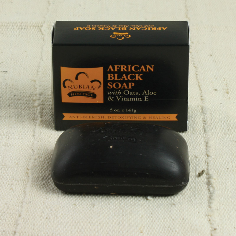 African Black Soap with Oats, Aloe & Vitamin E 5oz