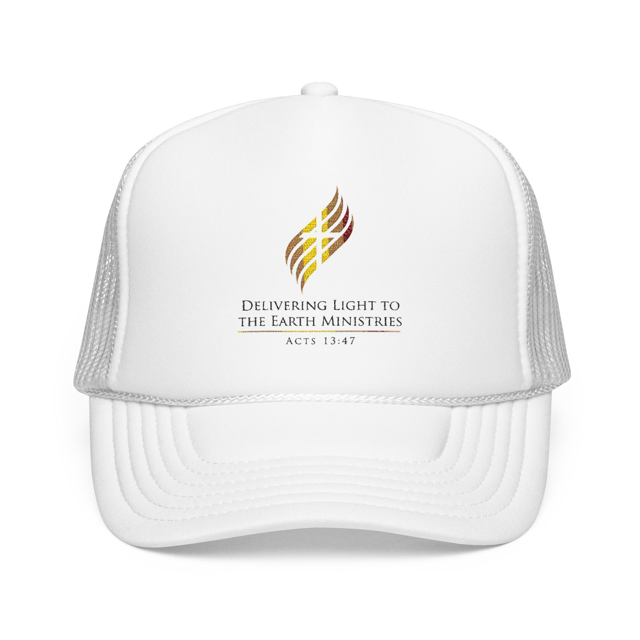 Trucker Hat — "Delivering Light to the Earth Ministries" Logo Foam Cap