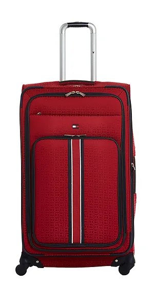 red tommy hilfiger suitcase