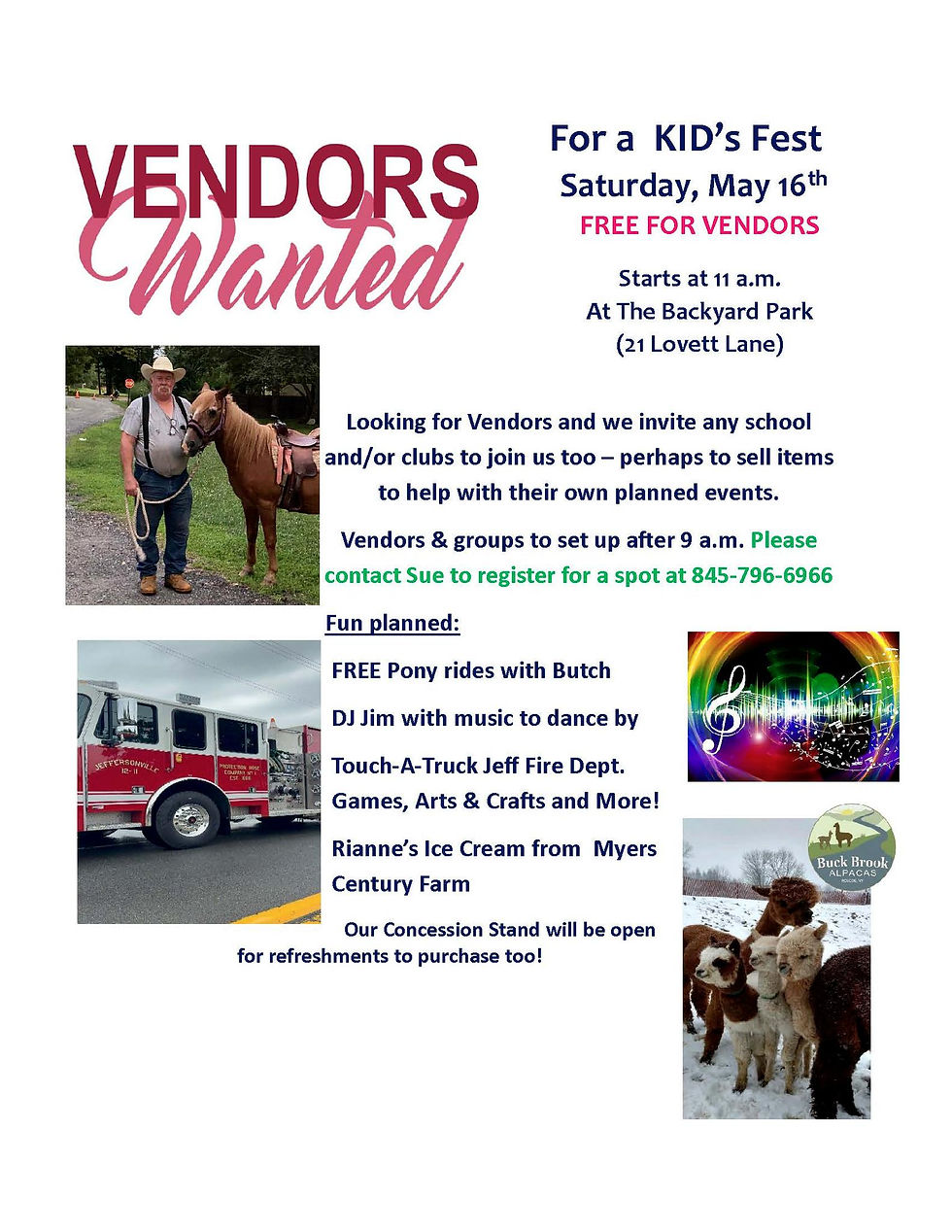 VENDORS WANTED!! 