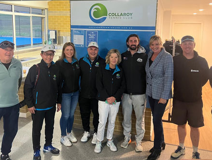Sporting Legends drop in to Collaroy Tennis Club