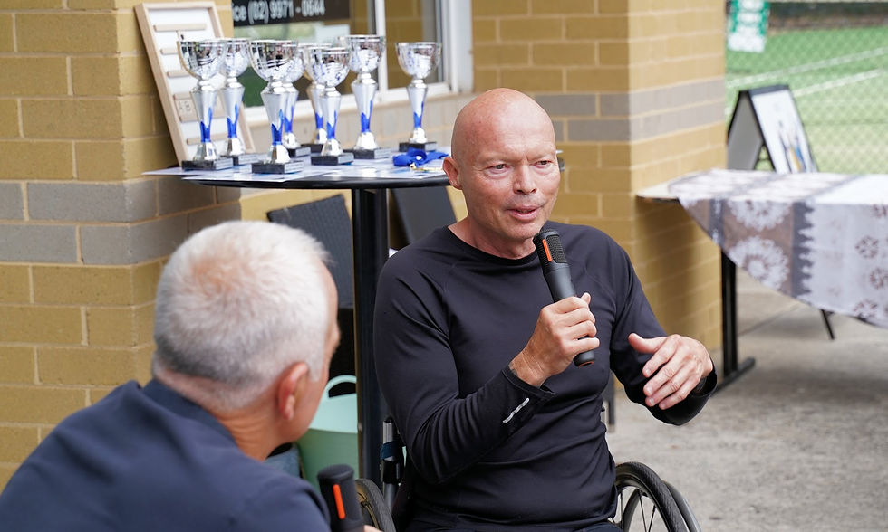 Wally Masur interviews Wheelchair Legend, David Hall OAM