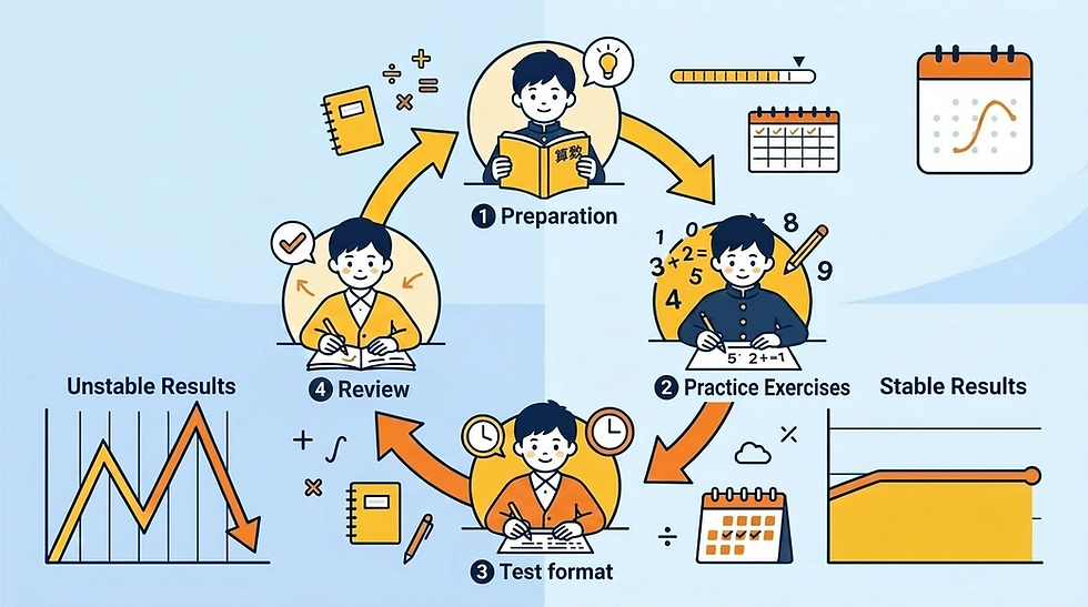 【中学受験 算数 勉強法】成績が安定する家庭学習のサイクルとは
