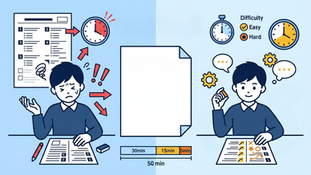 中学受験 算数|時間配分とテストを解く順番の設計