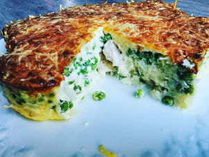 Recette simple et rapide du flan de poulet aux petits pois