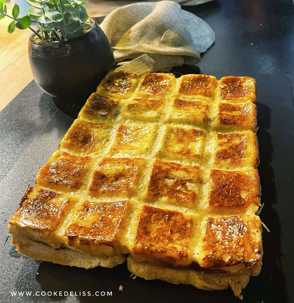 croque monsieur XXl Bacon chèvre cubicube Guy Demarle