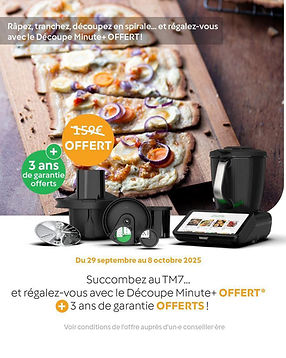 offre Thermomix octobre 2025 découpe minute + offert
