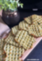 gaufres courgettes au thermomix et tapis crispy guy demarle