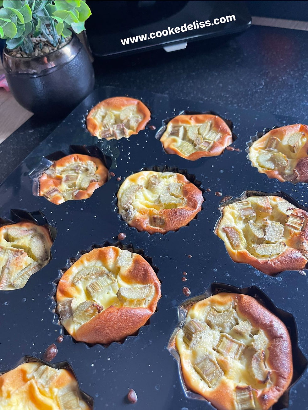 clafoutis rhubarbe fromage blanc moule Twist Guy Demarle