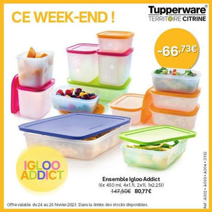 4 offres Tupperware complètement givrées seulement ce week-end !