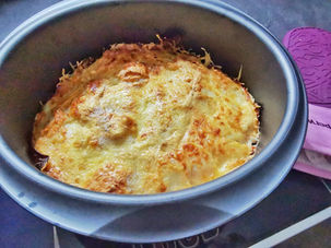 Gratin de pommes de terre, bacon et raclette dans ultra pro 5 l Tupperware