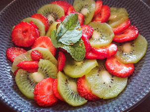 Carpaccio fraises kiwi