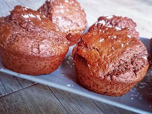 Muffins chocolat noix de coco dans le moule à moelleux tupperware
