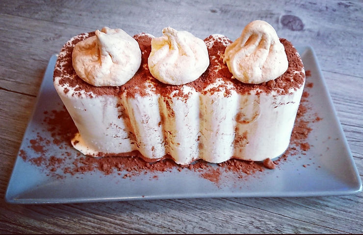 Buche glacée italienne façon tiramisu au café