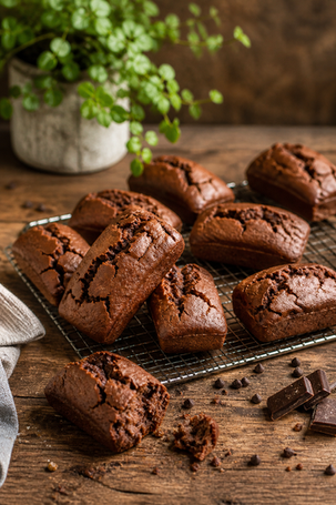mini cakes au chocolat dans le moule 15 napolitains Guy Demarle