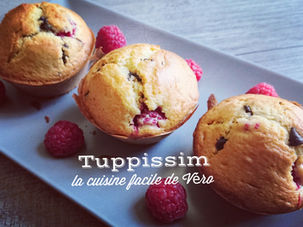 Muffins moelleux à la framboise et aux pépites de chocolat