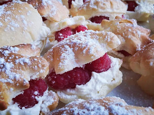 Feuilletés framboises fraiches chantilly, une recette Tupperware