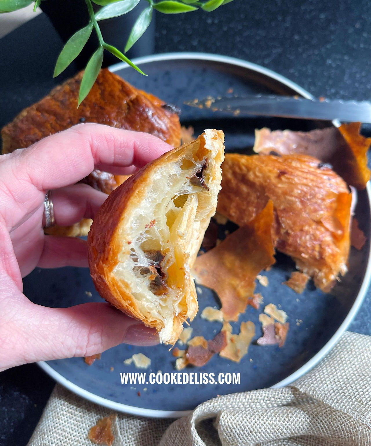 pain au chocolat intérieur