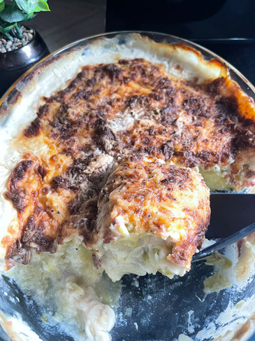 gratin courgettes lardons fondant thermomix