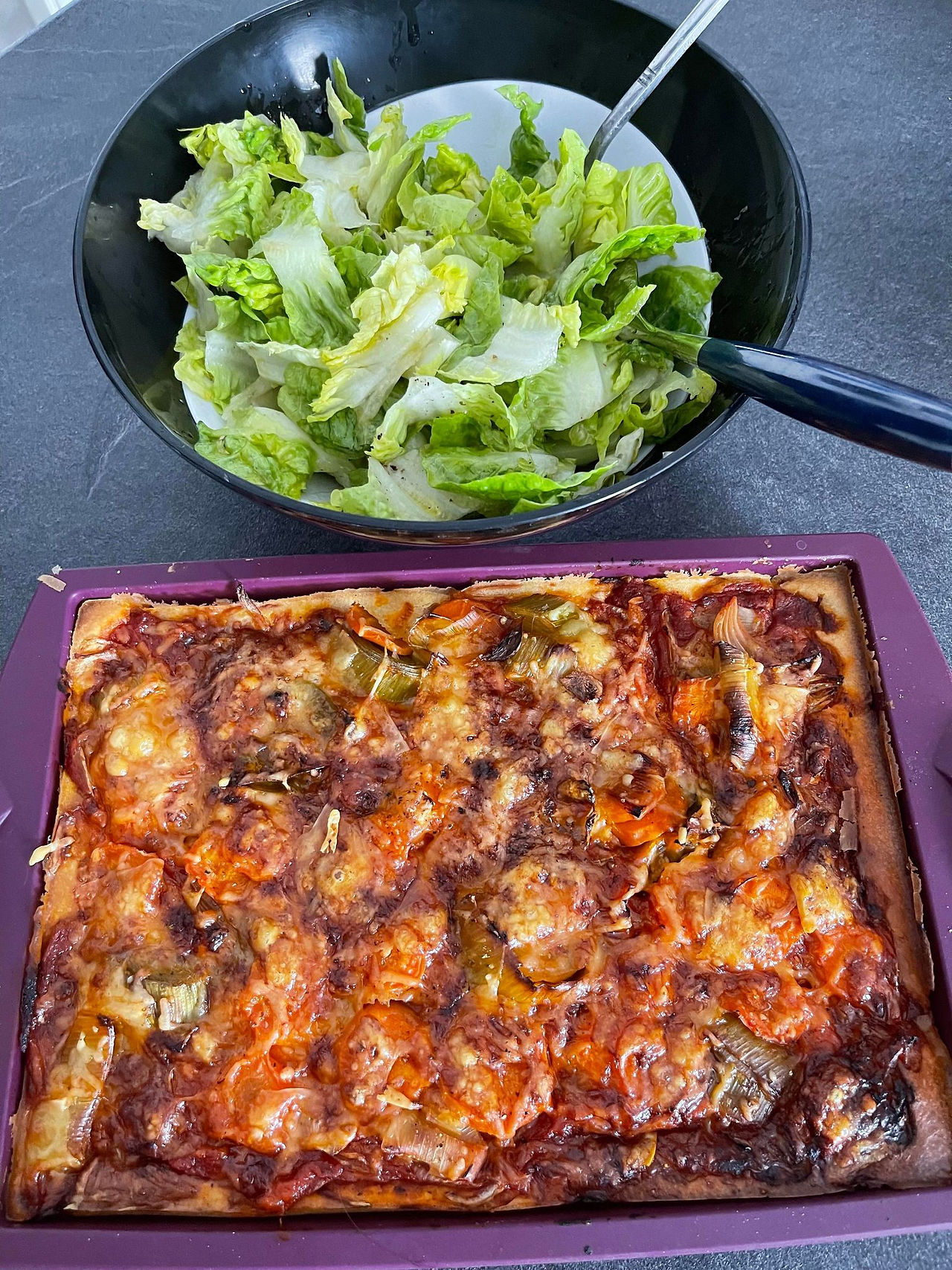 pizza liquide moule rectangle