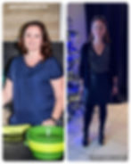 avant après perte de poids femme 45 ans ménopause