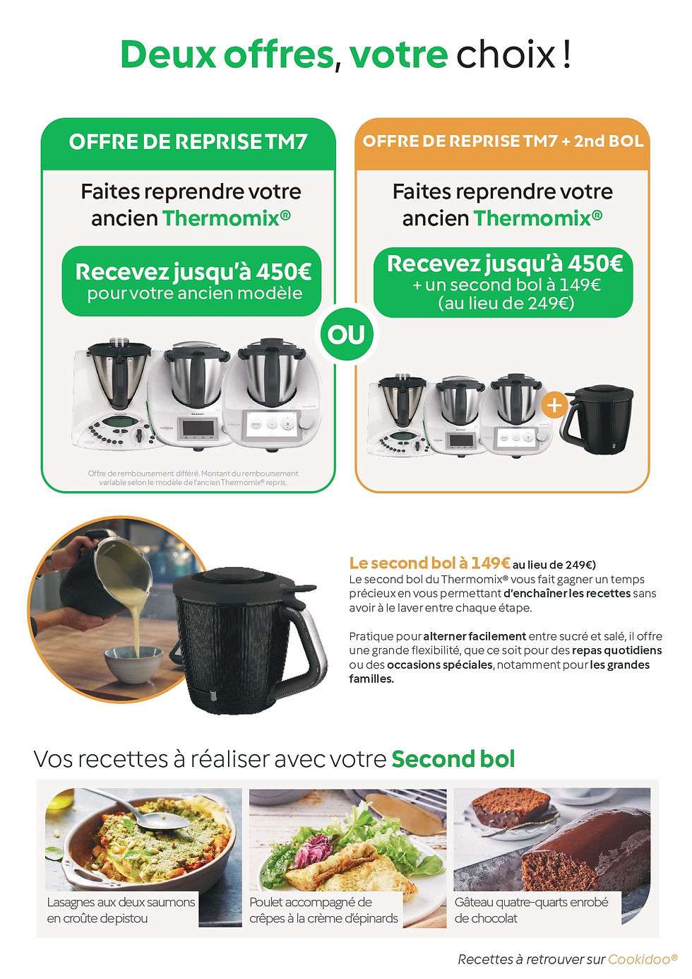 deux offre Thermomix du 27 avril au 25 mai 2026. reprise et option deuxième bol
