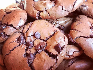 Cookies outrageaous chocolate aux pépites de chocolat avec Tupperware