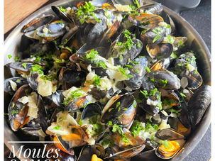 Moules de bouchot sauce Roquefort au Thermomix TM6