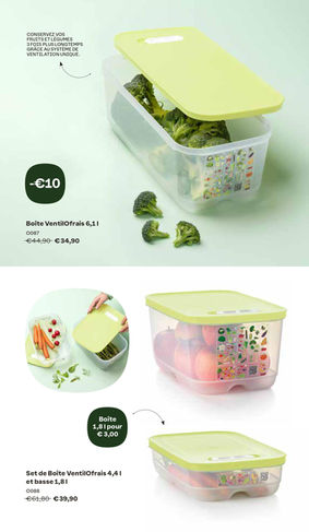 boites ventilofrais tupperware