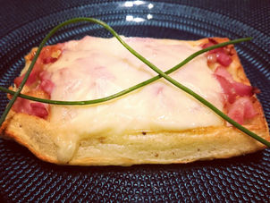 Gaufres de pomme de terre au fromage à raclette