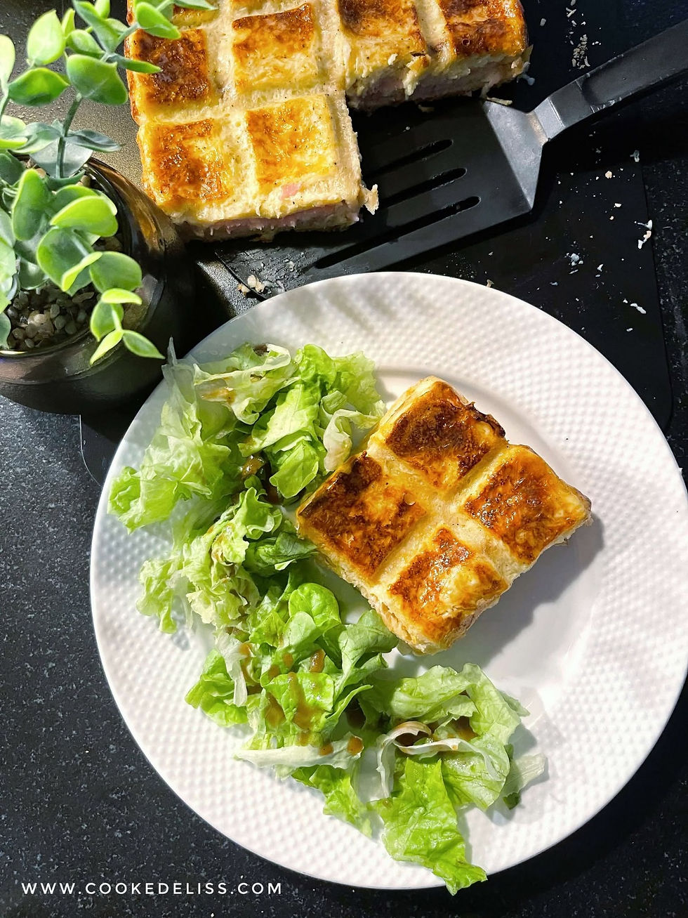 croque monsieur XXl bacon chèvre moule cubicube Guy Demarle