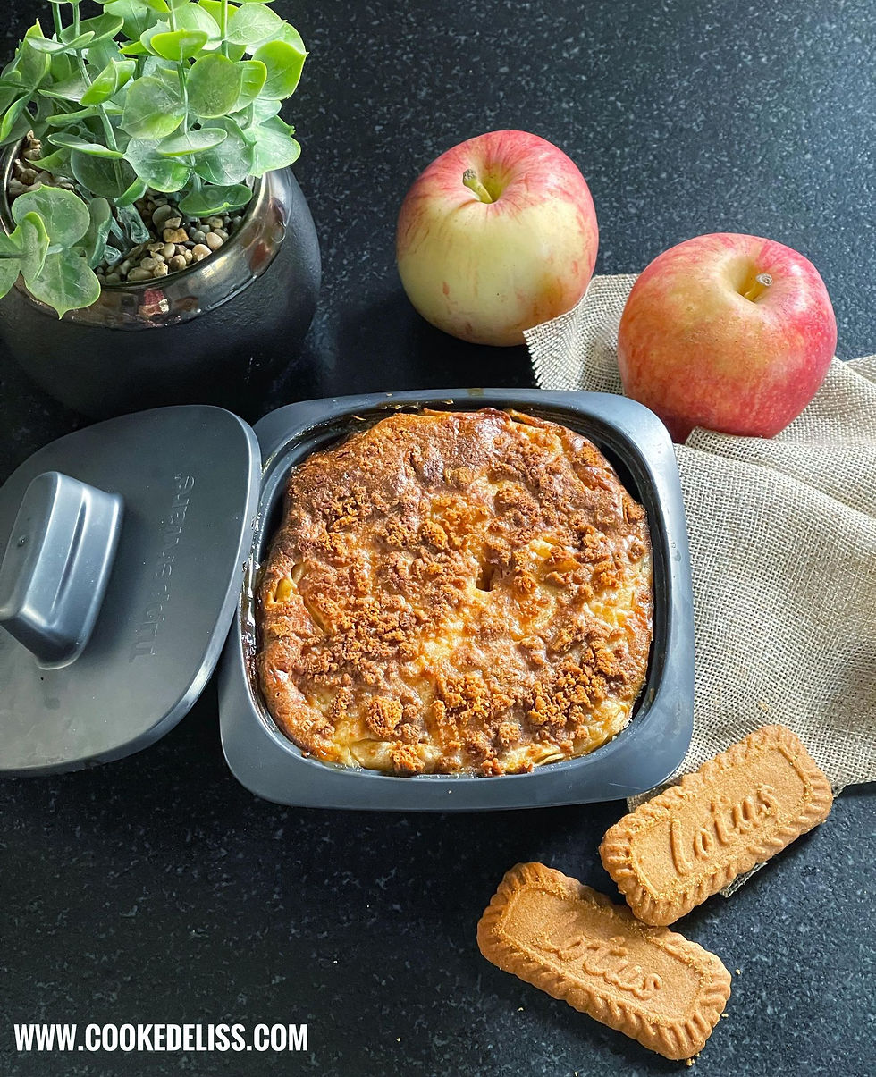 Terrine de pommes spéculoss dans terrine ultra pro Tupperware