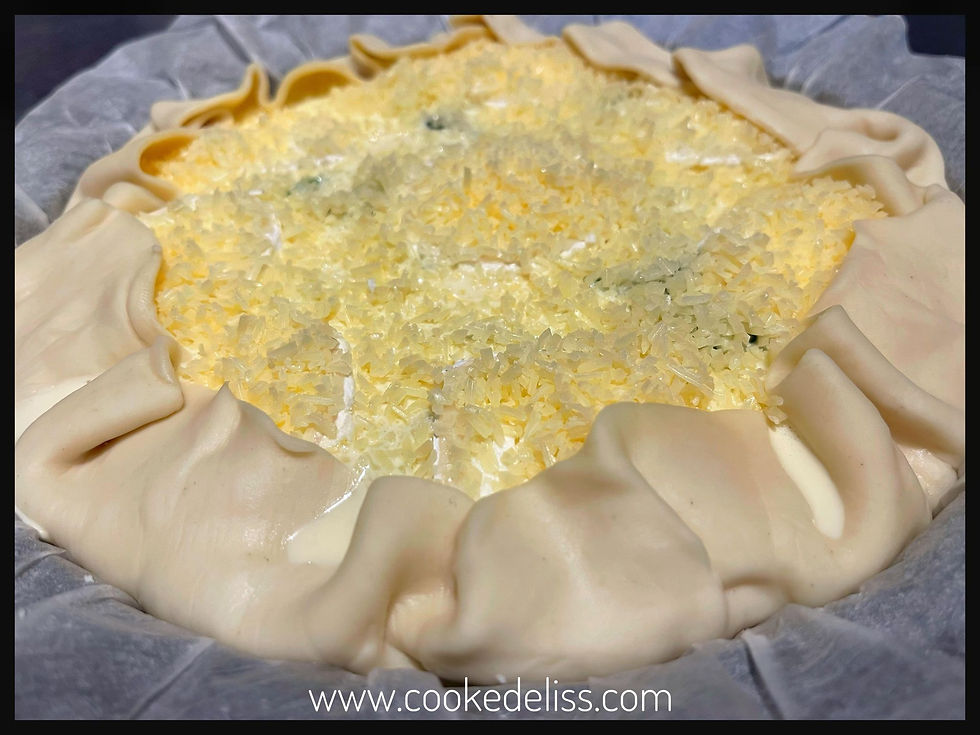 Tarte salée saumon épinards chèvre