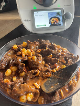 Bœuf Bourguignon au Thermomix Tm6 avec le mode cuisson lente