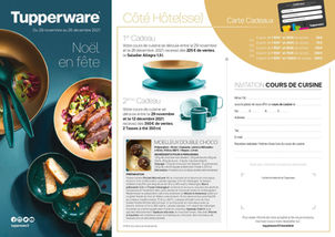 Promotions Tupperware du mois de décembre 2021