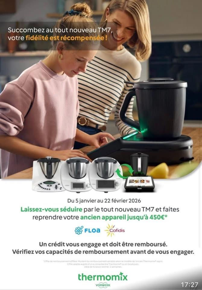 offre reprise thermomix Tm31, TM5, Tm7 en janvier 2026